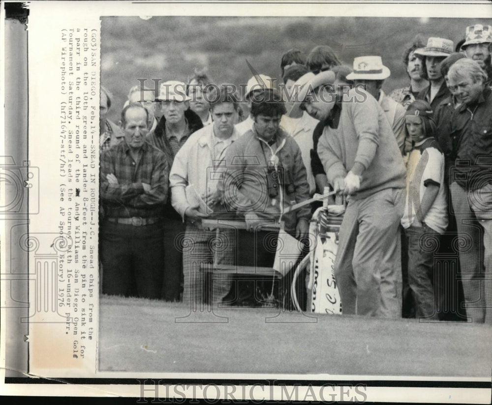 1976 Press Photo JC Snead in Andy Williams San Diego Open golf - nes44318- Historic Images