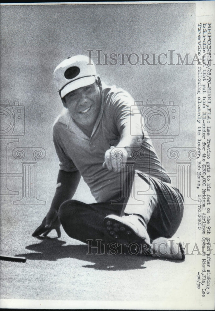 1970 Press Photo Lee Trevino at National Airlines Open in Miami Florida- Historic Images