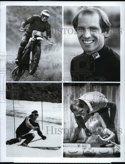 1983 Press Photo US Alpine ski racer Steve Mahre trains for Olympics - nes44555- Historic Images