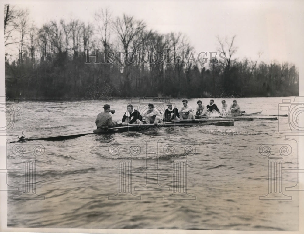 1934 Press Photo Princeton crew Aikman Armstrong, Walter Pflaumer - nes45017- Historic Images