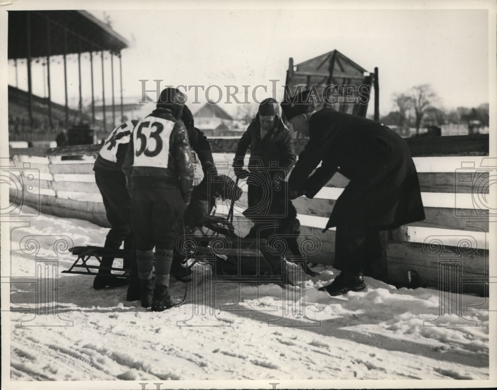 1932 Press Photo Ottawa Junior dog sled derby - nes45073 - nes45073- Historic Images