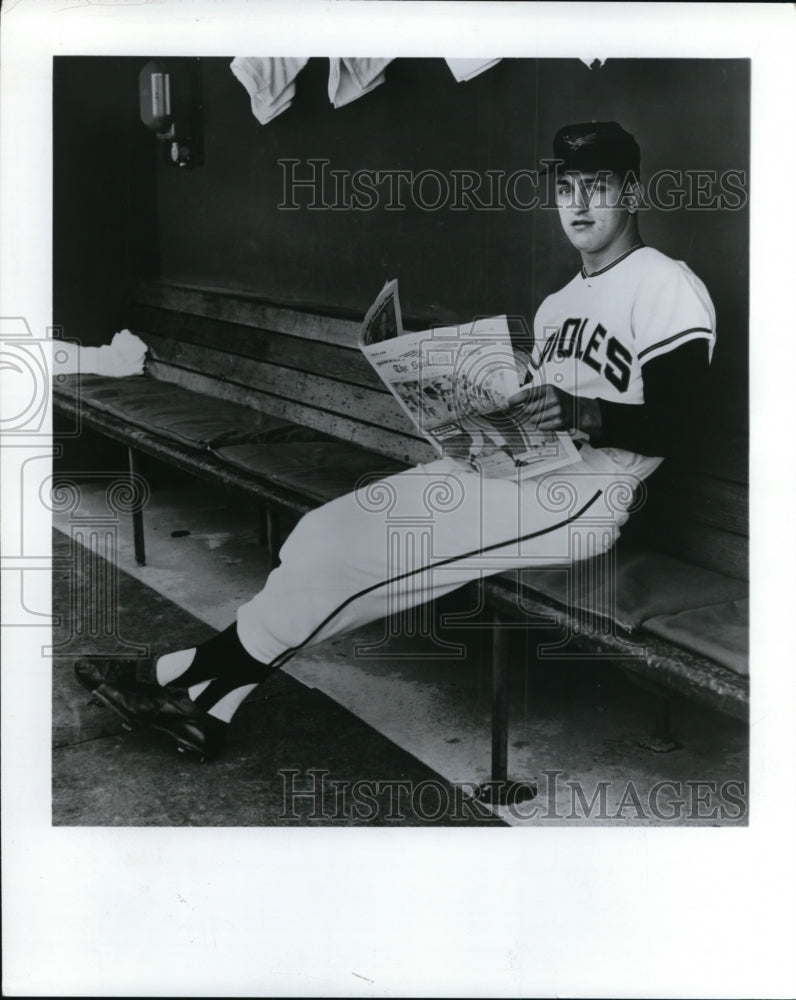 1964 Press Photo Wally Bunker Baltimore Orioles player - nes45236- Historic Images