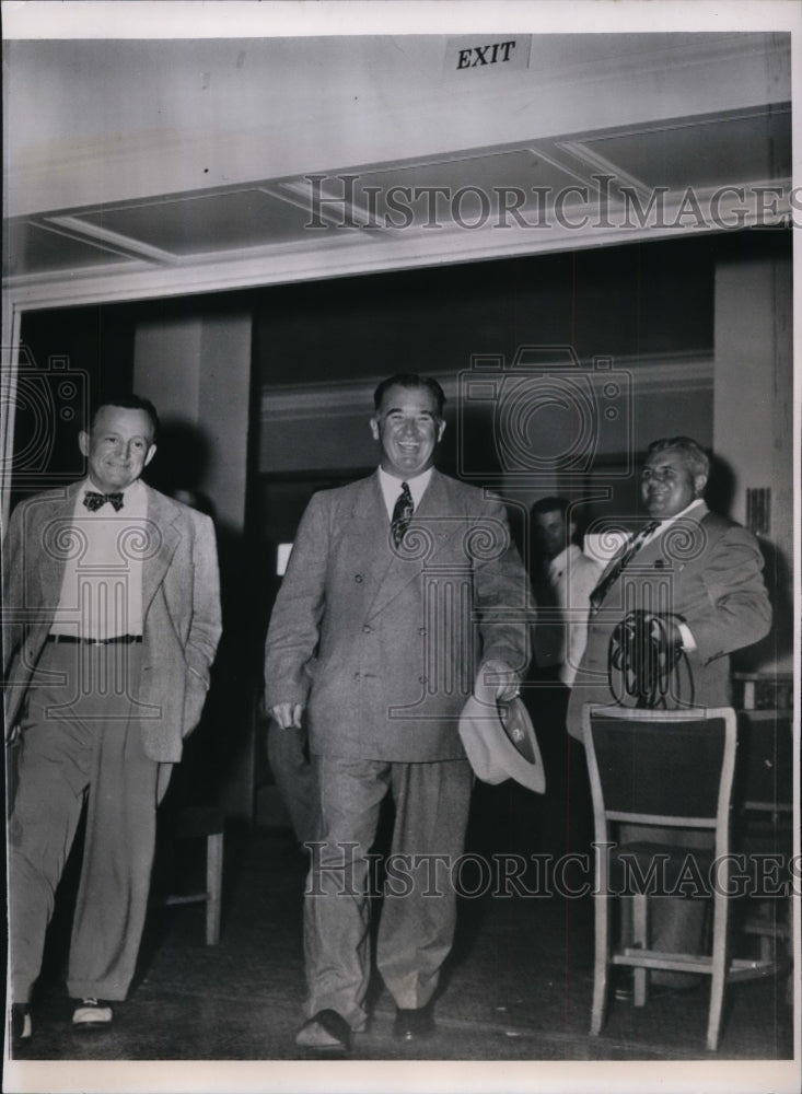 1951 Press Photo Albert Happy Chandler baseball commissioner in Florida- Historic Images