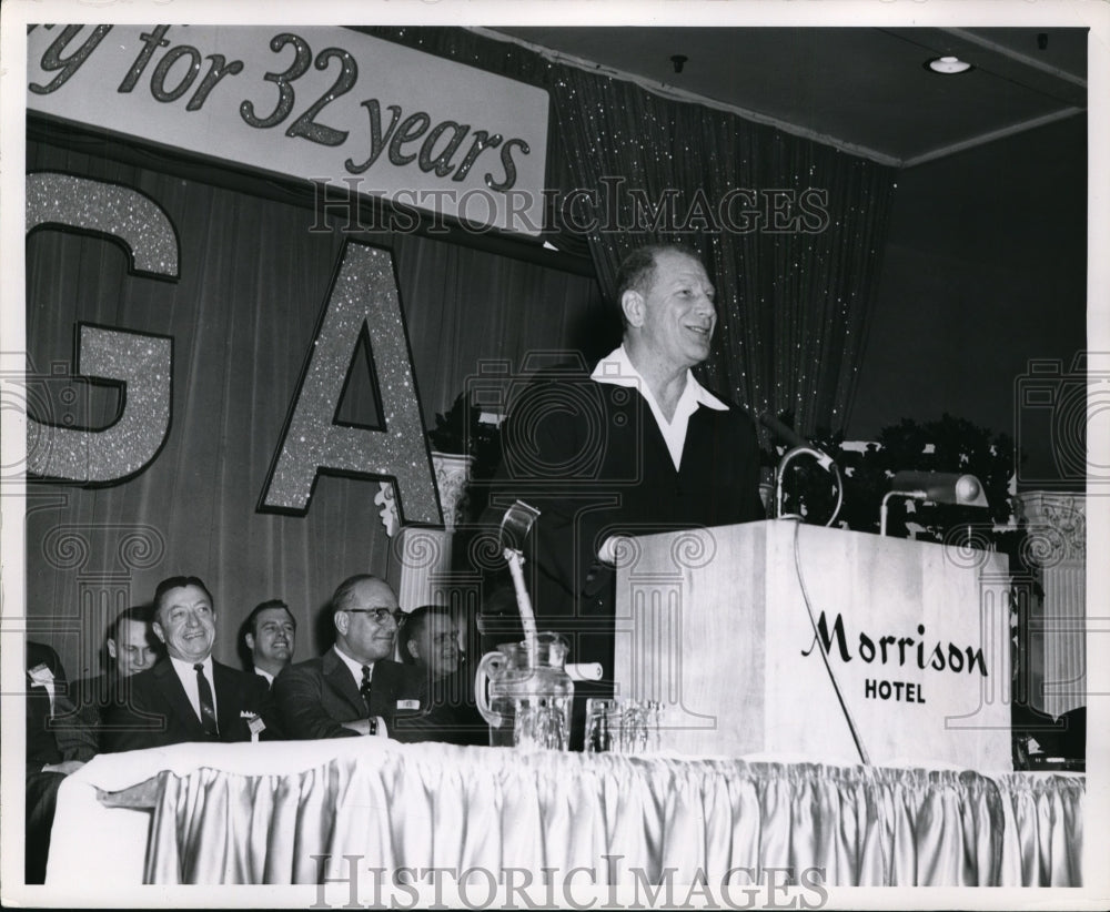 1961 Press Photo General meeting of baseball Bill Veeck Sports promoter of Year- Historic Images