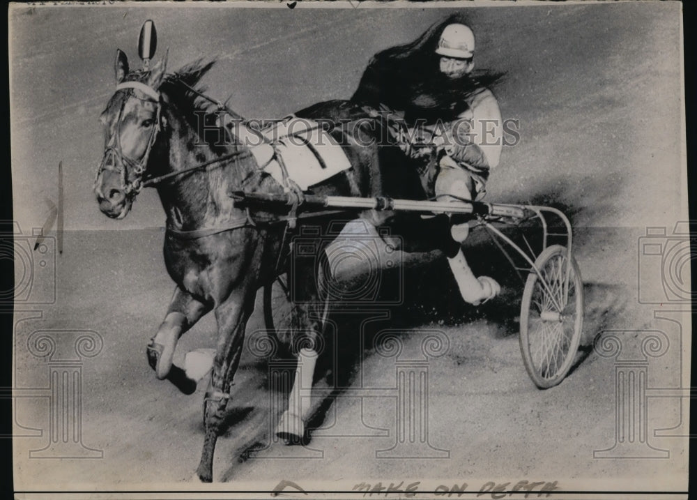 1967 Press Photo Trainer driver John Chapman & Popular Jaime at a workout- Historic Images