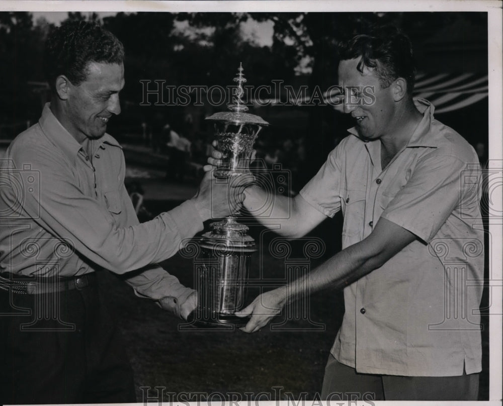 1939 Press Photo Marvin Bud Ward, Don Billows at 43rd annual Amateur Golf in Ill- Historic Images