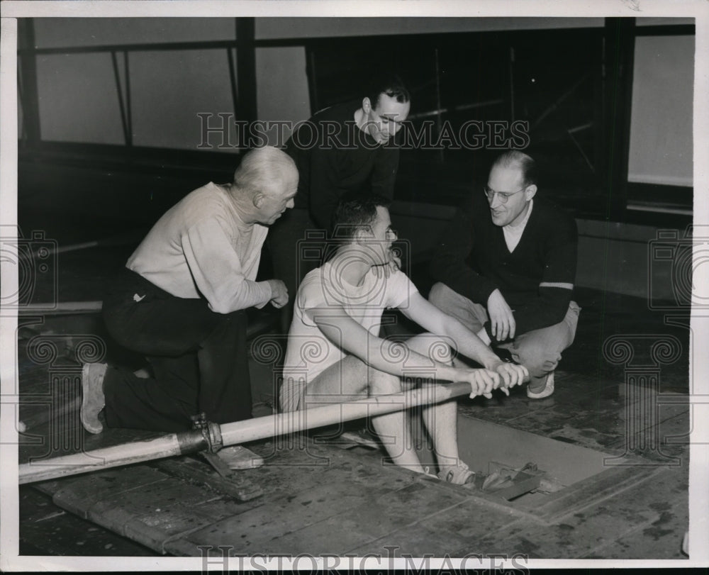 1938 Press Photo Harvard crew Harvey Love, Tom Bolles, James Chace, Ber Haines- Historic Images