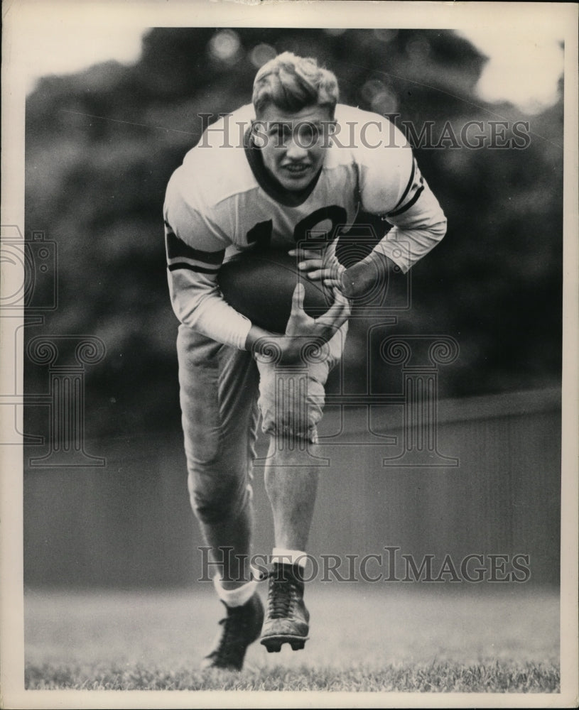 1949 Press Photo Bob Hartman Purdue football quarterback- Historic Images