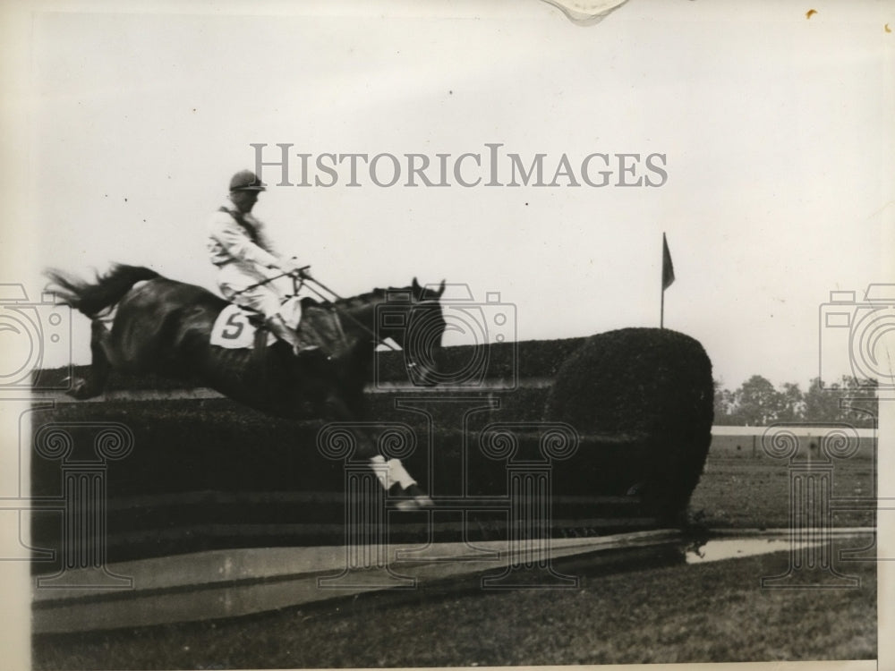 1930 Press Photo Cloverdale in Hunters Steeplechase at Belmont Park NY- Historic Images