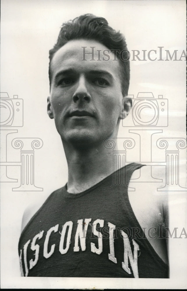 1944 Press Photo Bill Lawson University of Wisconsin cross country runner