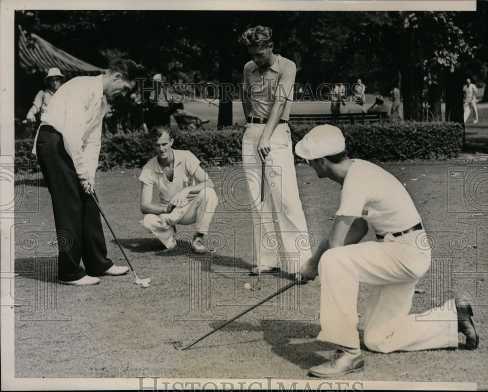 1937 Press Photo National Left Handers golf in Chicago Alex Antonio - nes48820- Historic Images