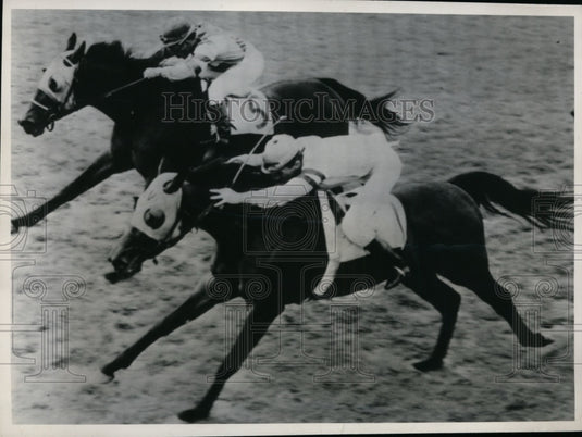 1948 Press Photo Stud Poker wins vs Bug Juice at Miami' sHialeah track- Historic Images