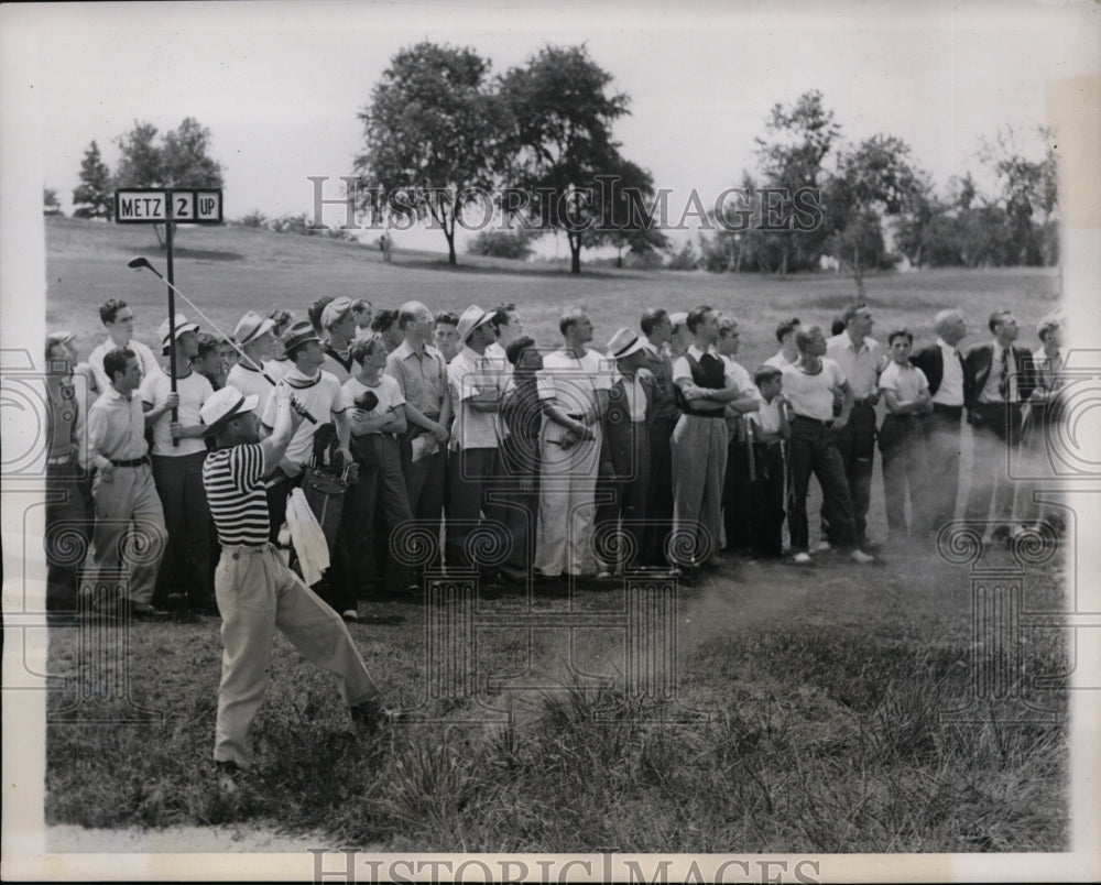 1939 Press Photo Paul Runyan, Dick Metz in PGA at Pomonock CC in NY - nes49078- Historic Images