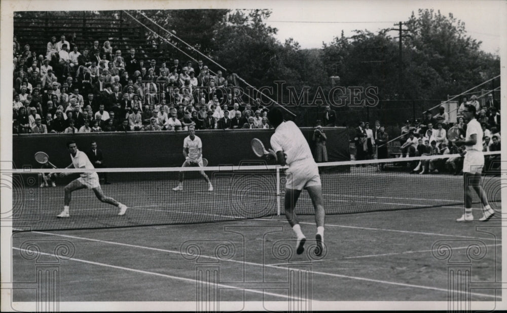 1965 Press Photo Roy Emerson, Fred Stolle, Maety Resisen, Clark Graebner tennis- Historic Images