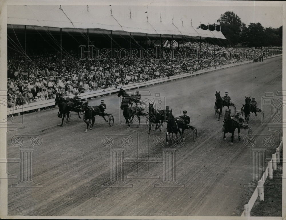 1938 Press Photo Hambletonian Stakes race at Goshen NY McLin, Long Key- Historic Images