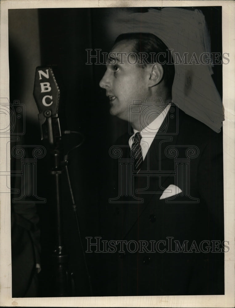 1927 Press Photo Harry Stuhldrcher one of 4 horsemen of Notre Dame - nes49284- Historic Images