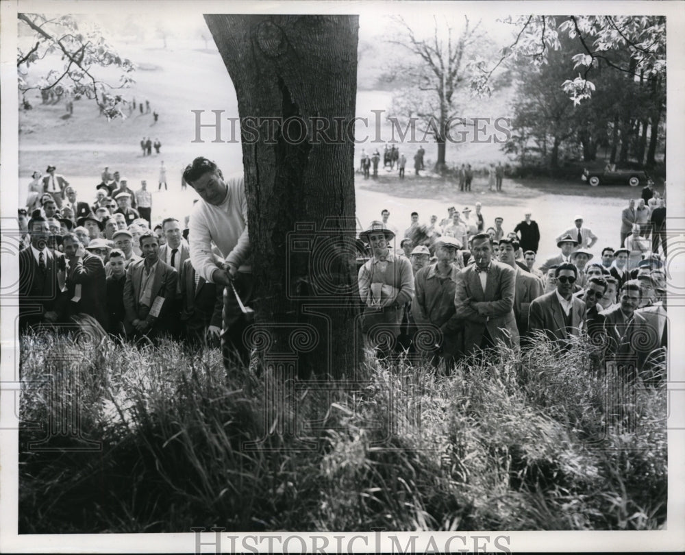 1952 Press Photo Ed Porky Oliver in Palm Beach Round robin golf in Florida- Historic Images