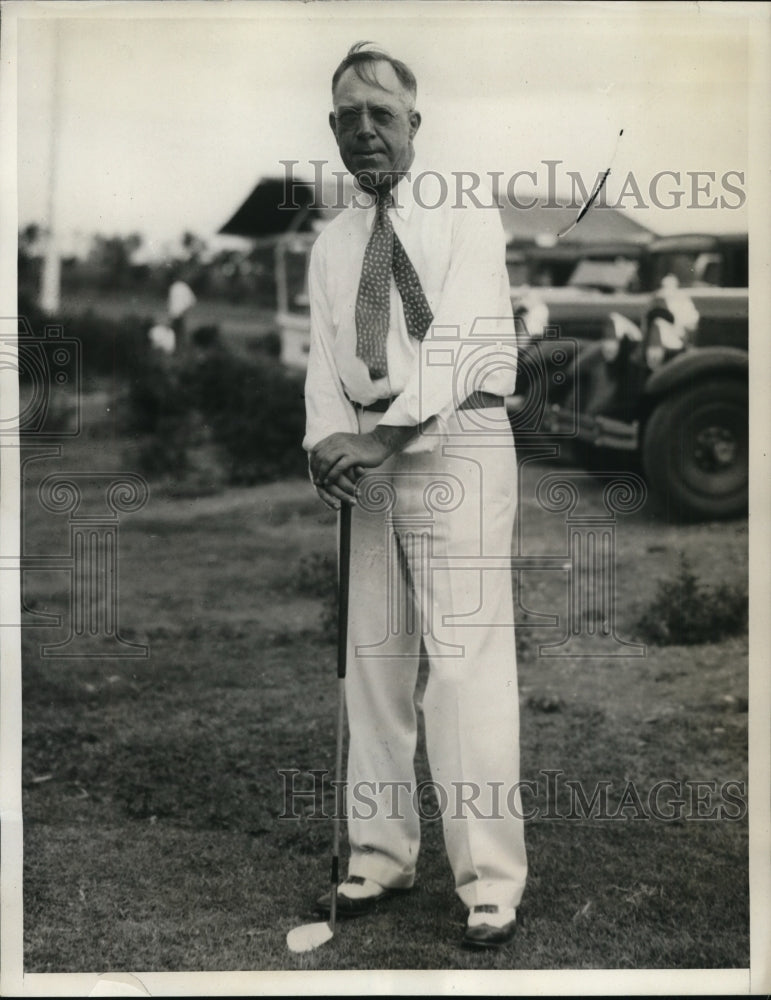 1932 Press Photo Guy Smith at Senior Trans Mississippi Golf tournament- Historic Images