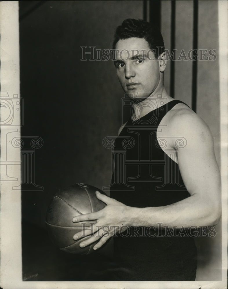 1929 Press Photo Edward Wittmer captain of Princeton varsity basketball team- Historic Images