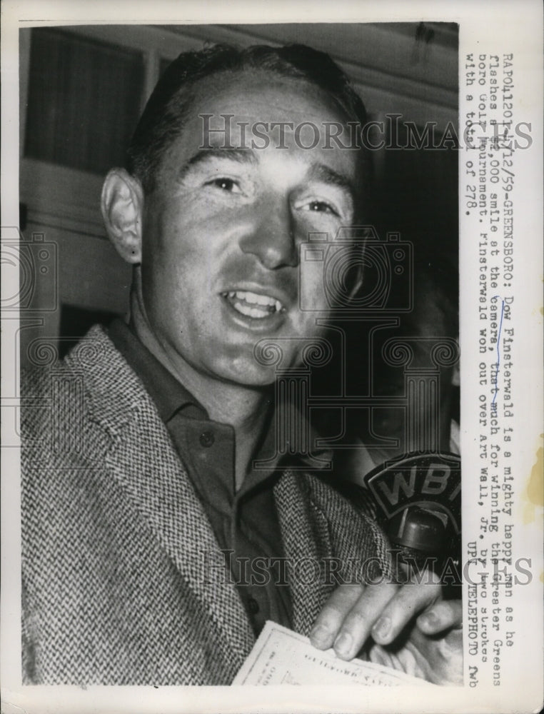 1959 Press Photo Dow Finsterwald won Greater Greensboro Open golf - nes49707- Historic Images