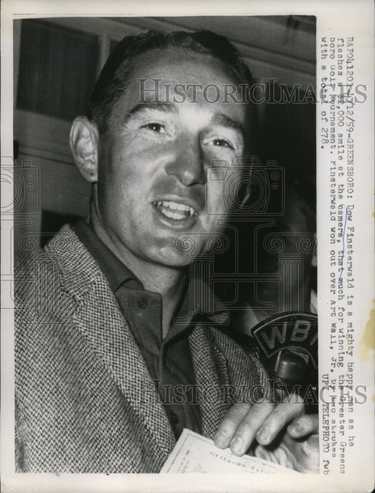 1959 Press Photo Dow Finsterwald won Greater Greensboro Open golf - nes49707- Historic Images
