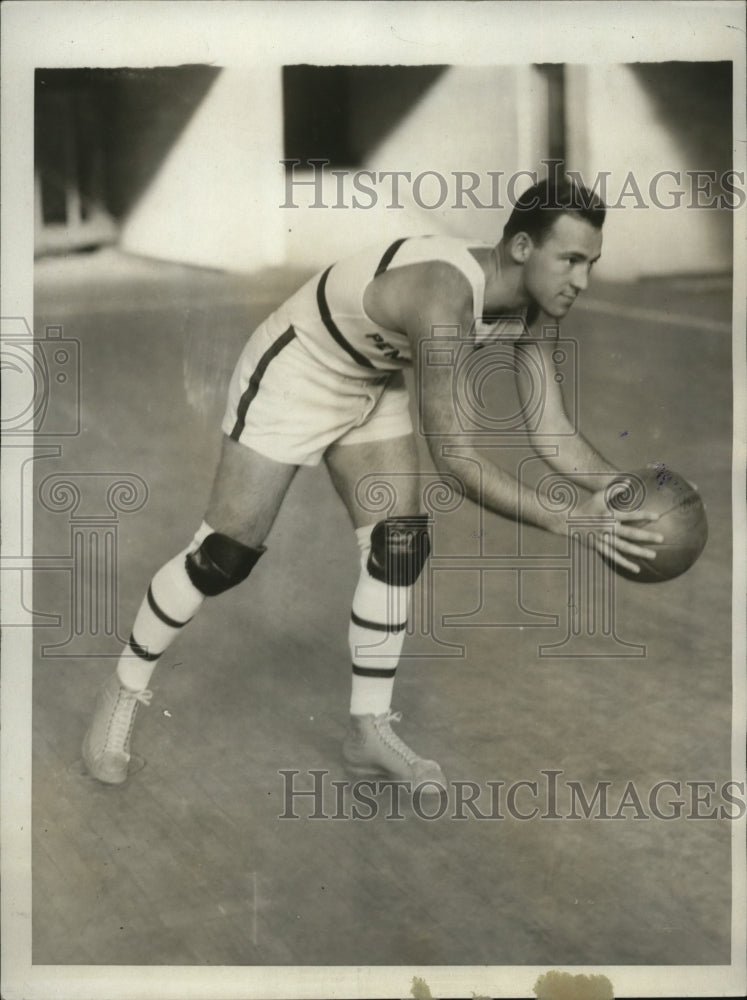 1929 Press Photo U of Pennsylvania basketball workout Mr Peterson - nes49774- Historic Images
