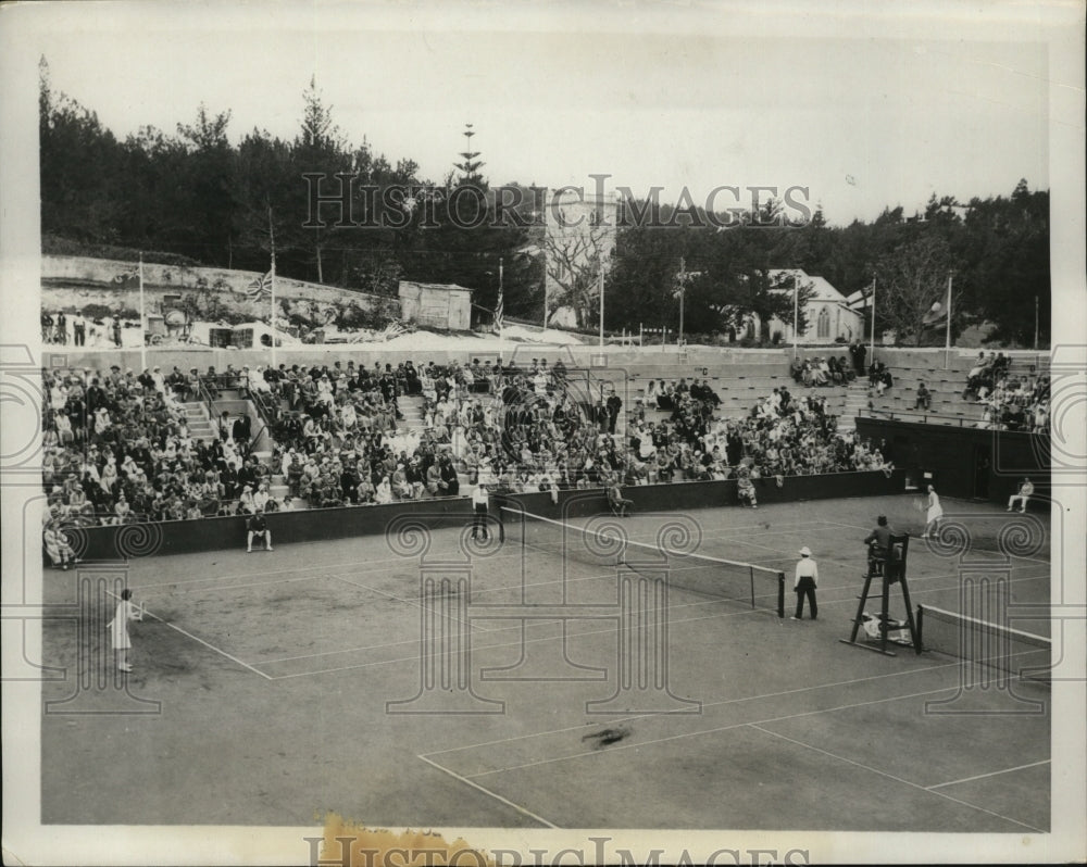 1932 Press Photo Bermuda Lawn Tennis Sara Palfrey, Betty Nuthall - nes49886- Historic Images