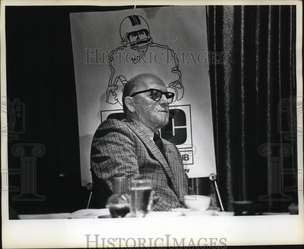 1973 Press Photo Chicago Bears legendary coach George Halas- Historic Images