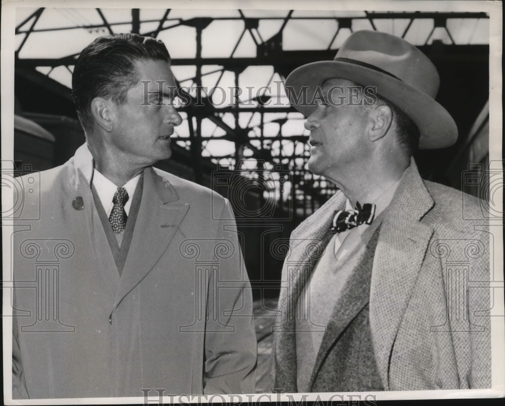 1952 Press Photo White Sox general manager Frank Lane, outfielder Paul RIchards- Historic Images