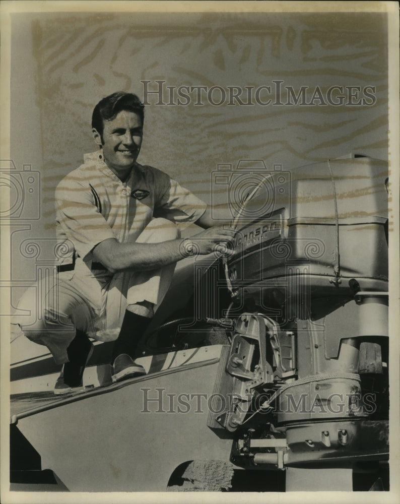 1970 Press Photo Johnnie Sanders favored to win Outboard World Championship- Historic Images