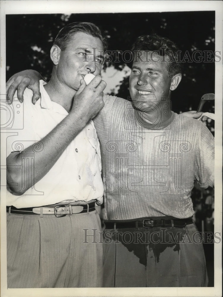 1943 Press Photo Golfer Harold "Jug" McSpaden beats Buck White All-American Open- Historic Images