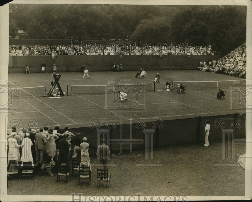 1926 Press Photo Vincent Richards wins Se Bright Tennis Trophy for second year- Historic Images