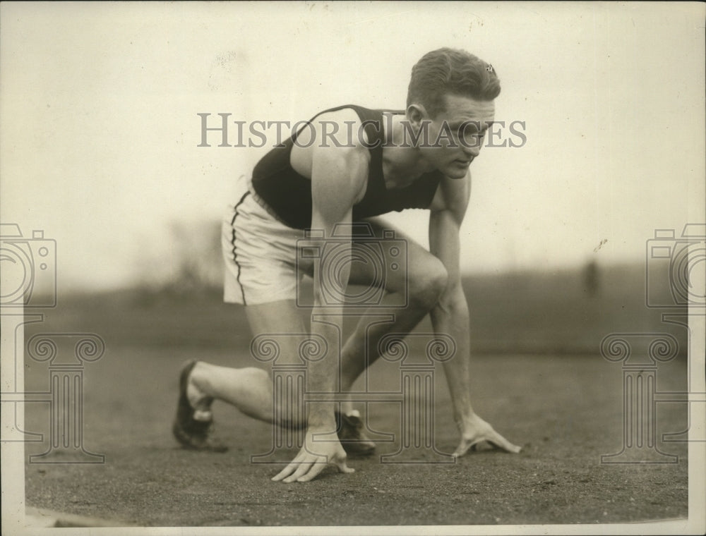 1930 Press Photo Rutgers University track team captain Charles O'Neill, Jr.- Historic Images