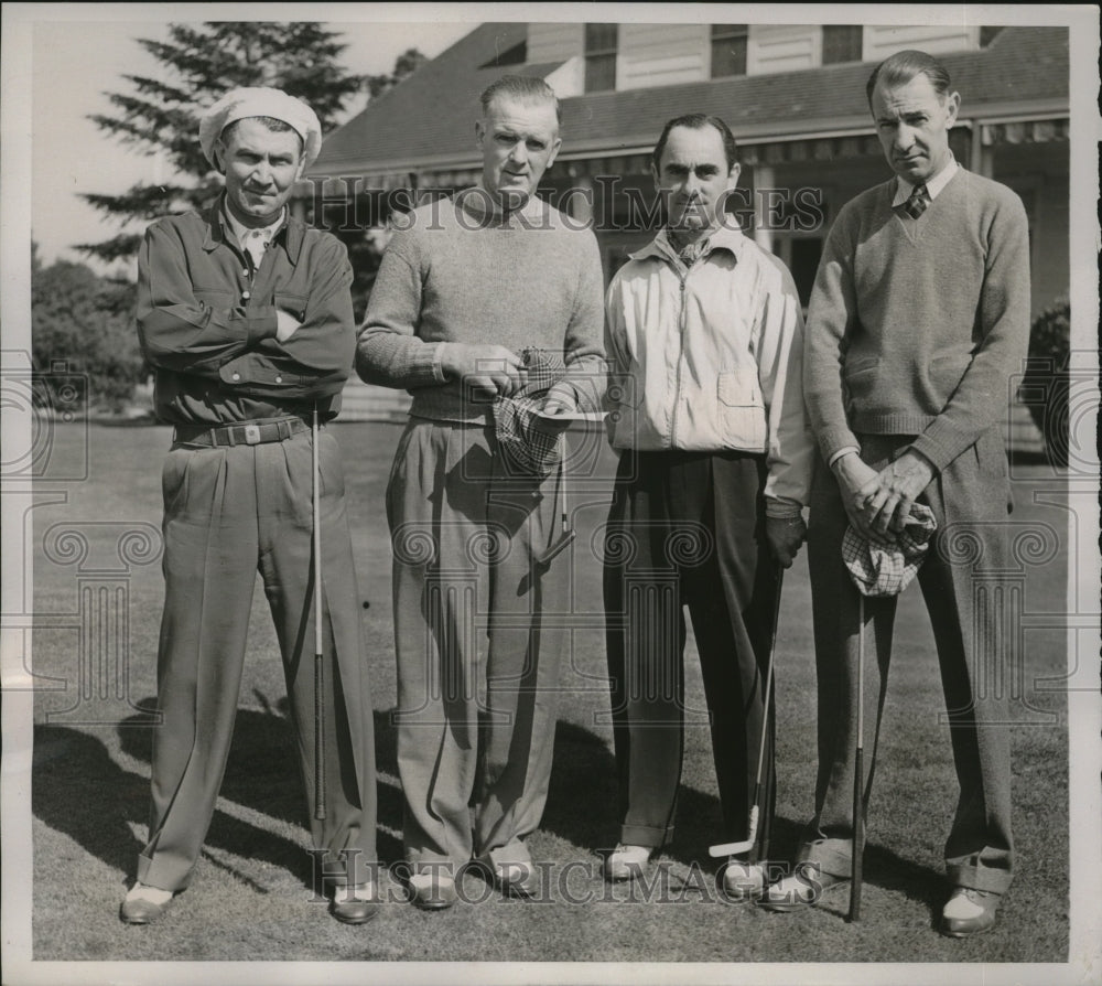 1939 Press Photo Foursome at Metropolitan PGA Scotch Foursome Tournament in NY- Historic Images