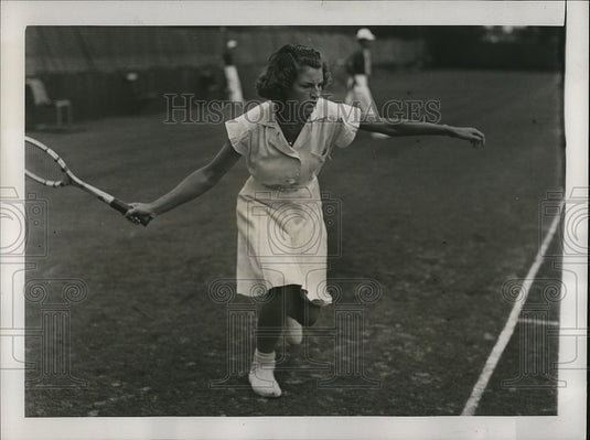 1938 Press Photo barbara Winslow wins match at Eastern Grass Courts Championship- Historic Images