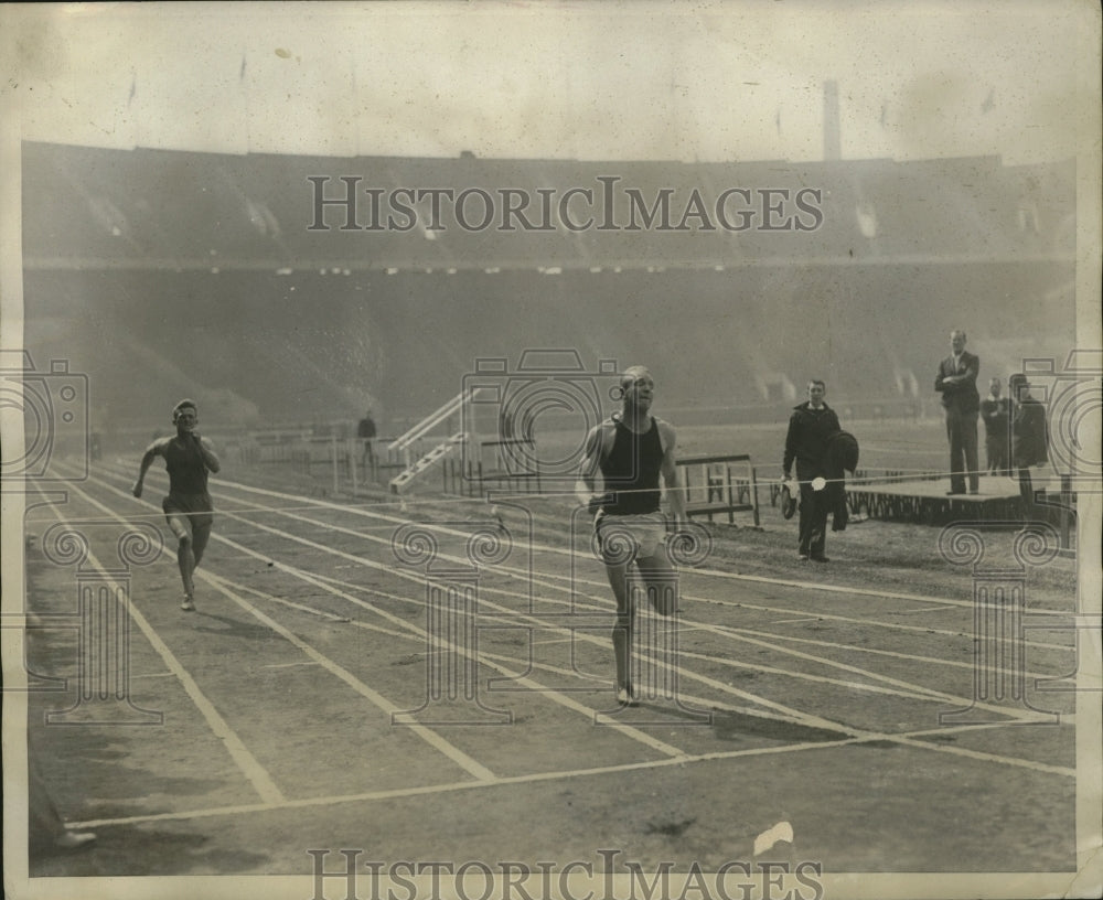 1932 Press Photo Univ of Pennsylvania runner George Munger, Penn Relay Carnival- Historic Images