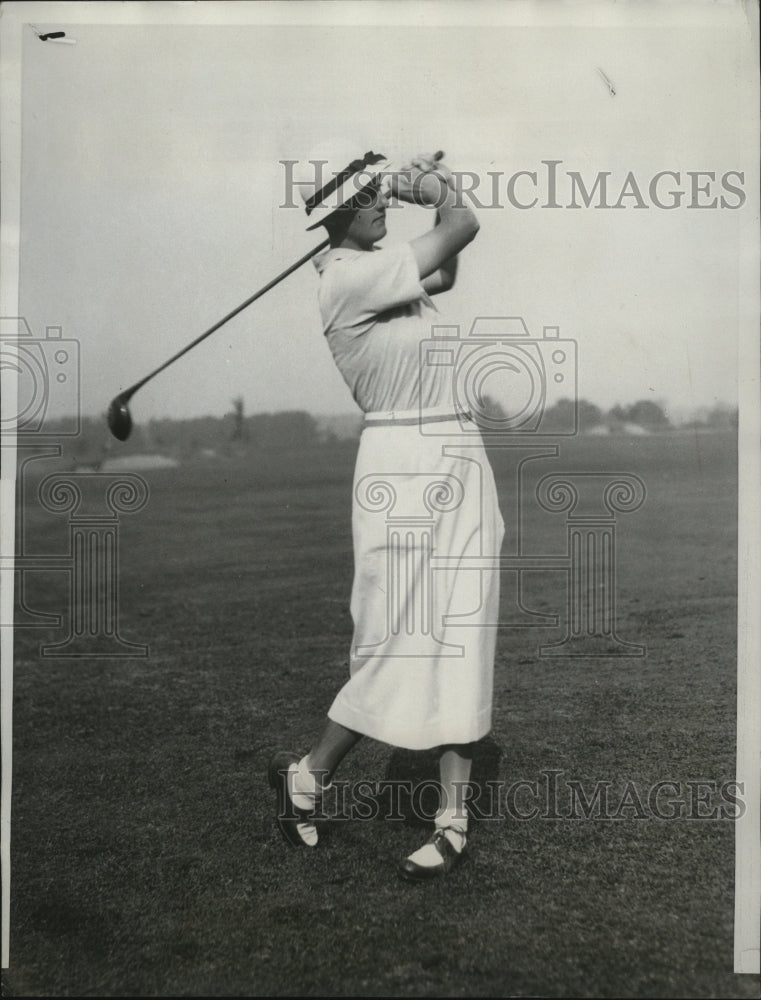 1933 Press Photo British women&#39;s golf champion Enid Wilson - nes51628- Historic Images