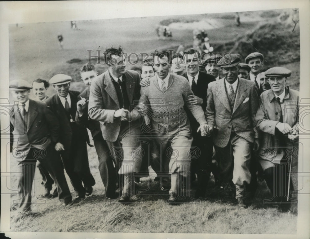 1934 Press Photo James Wallace wins British Amateur Championship at Prestwick- Historic Images