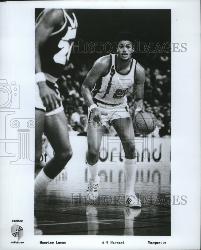 1976 Press Photo Portland Trail Blazers&#39; Maurice Lucas, Foward from Marquette- Historic Images