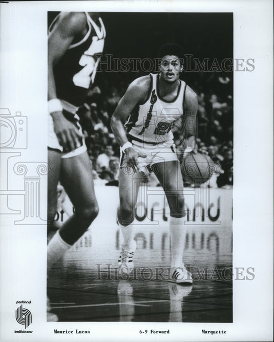 1976 Press Photo Portland Trail Blazers' Maurice Lucas, Foward from Marquette- Historic Images