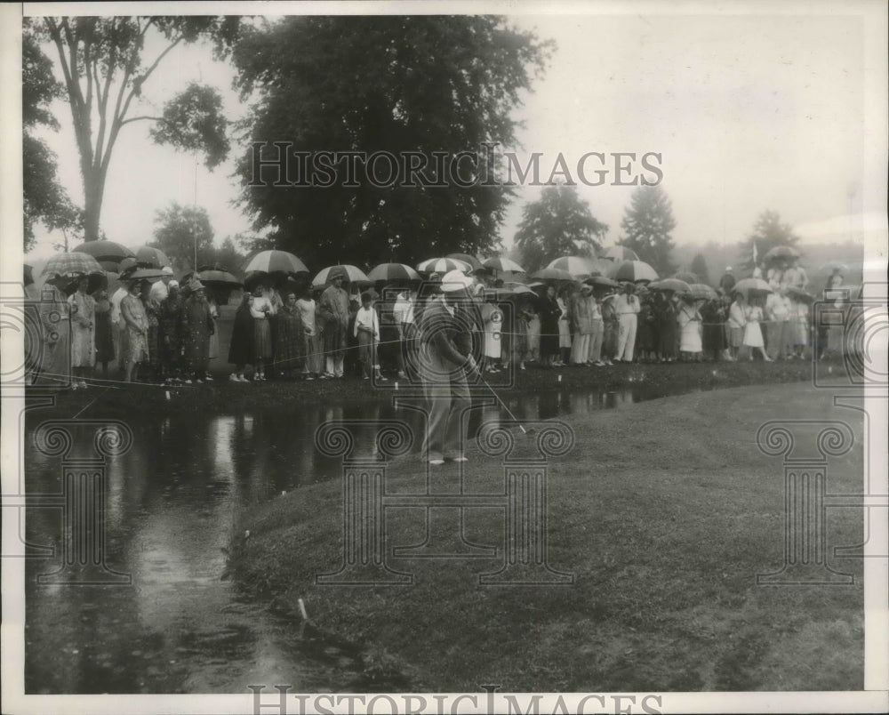 1939 Press Photo Dorothy Kirby at Masters golf Augusta Georgia - nes53153- Historic Images