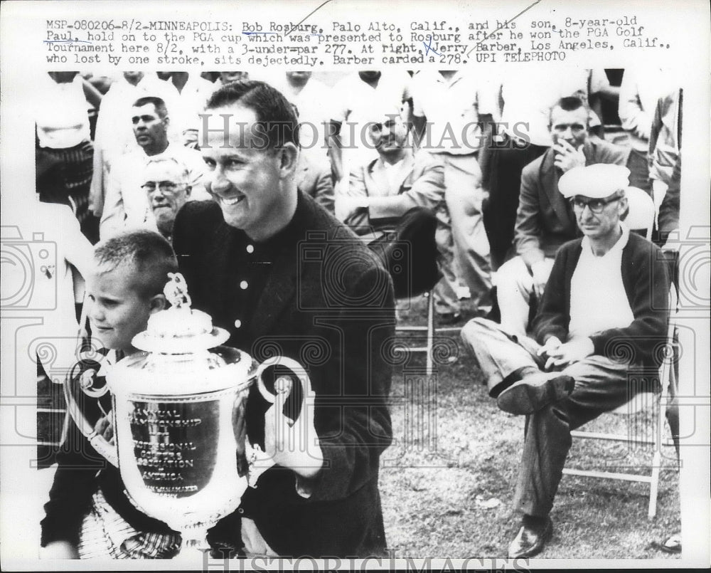 1959 Press Photo Bob Rosburg &amp; son Paul at Minneapolis MN golf tournament- Historic Images