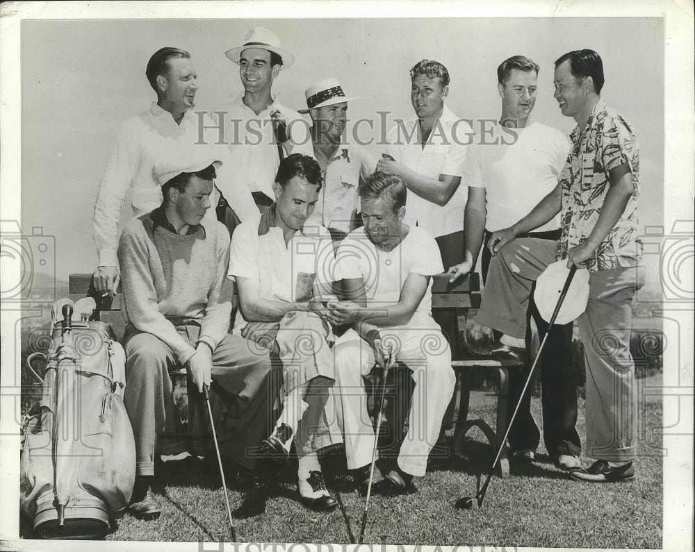 1941 Press Photo Starters in 20th Annual National Public Links Gold Tounament- Historic Images