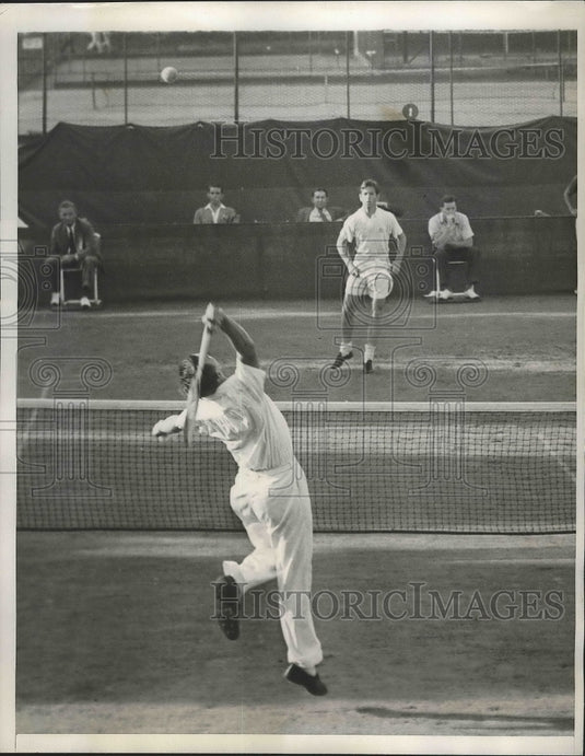 1938 Press Photo Rye NY National tennis Chester Murphy vs Bobby Riggs- Historic Images