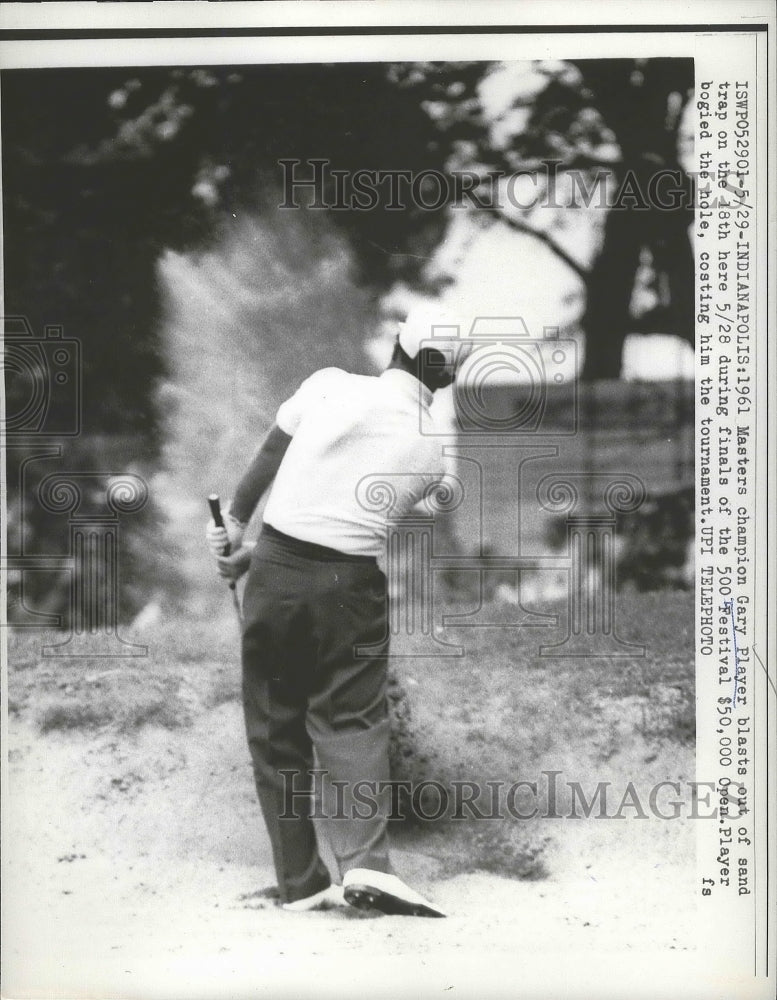 1961 Press Photo Masters champ Gary Player at Festival Open in Indianapolis- Historic Images