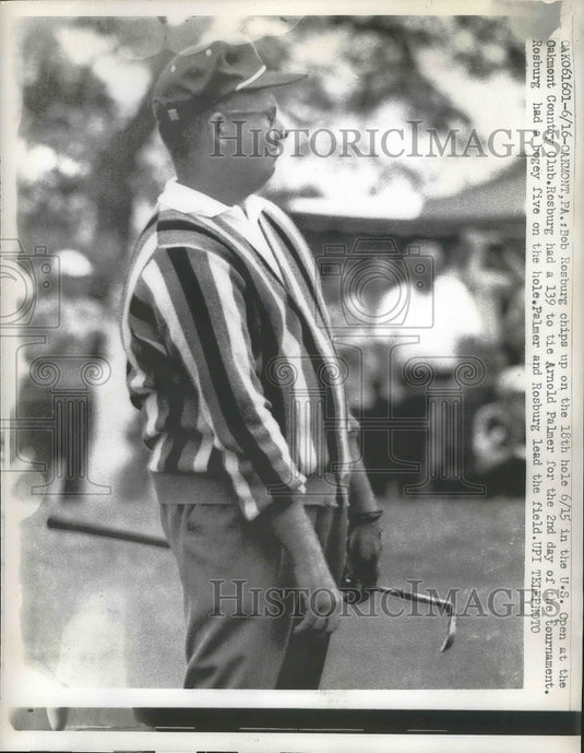 1962 Press Photo Bob Rosburg in US Open at Oakmont club in Pennsylvania- Historic Images