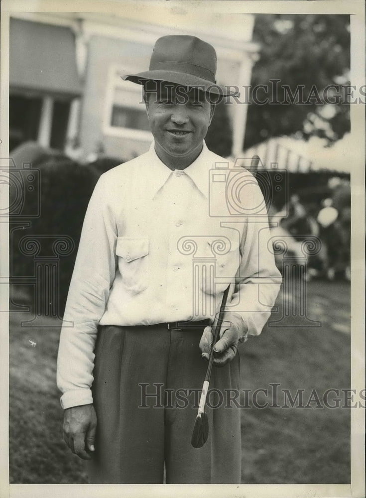 1940 Press Photo Frank Allen at Eastern Amateur golf at Biarcliff Manor NY- Historic Images