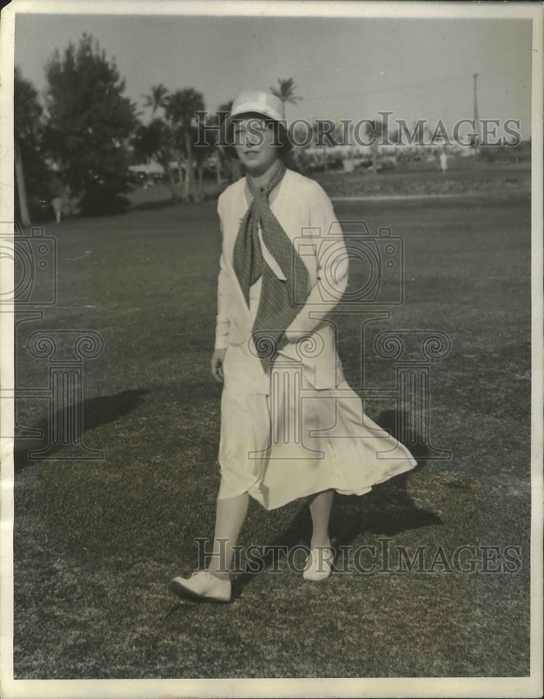 1931 Press Photo Mrs J Henry Alexandro at Florida Women&#39;s Golf at Palm Beach- Historic Images