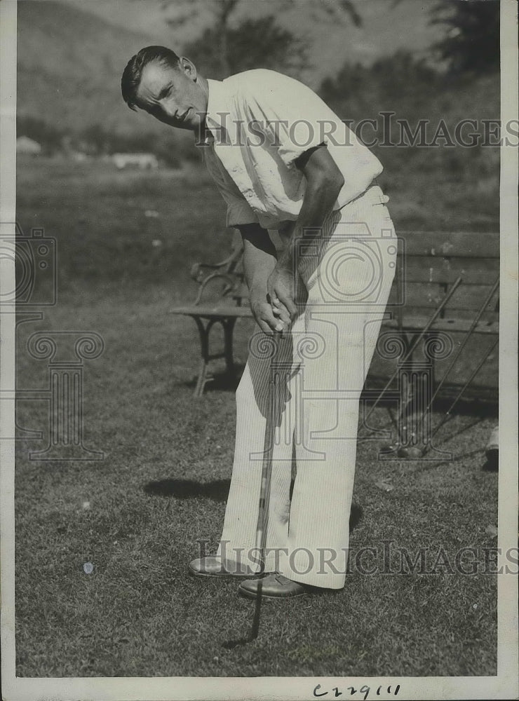 1933 Press Photo Zell Eaton qualifies for Trans-Mississippi Golf Tournament- Historic Images