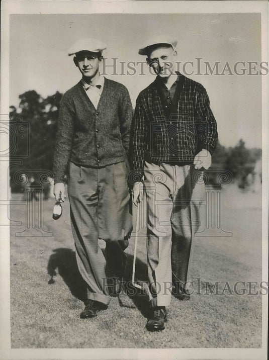 1936 Press Photo brothers Emery and Al Zimmerman compete in PGA Tournament- Historic Images